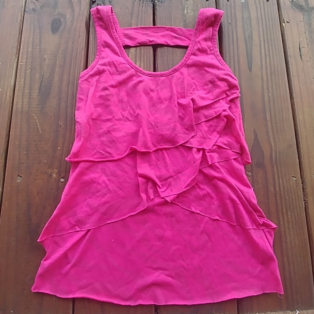 🌟Hot pink layered tank top